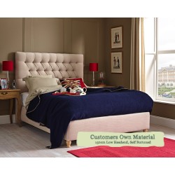 Super King Bed Lismore Customers Own Material 150cm Low Headend Self Buttoned