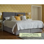 Kingsize Coll Bed Zip and Link Customers Own Material Self Piped Removable Cover Chrome Glides