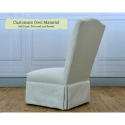 Lossie Chair Customers Own Material Self Piped Buttoned and Reveal