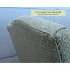 Lossie Chair Customers Own Material Self Piped Buttoned and Reveal