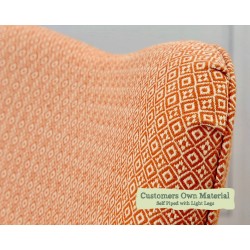 Eden Chair Customers Own Material Self Piped Light Legs