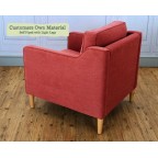 Helmsdale Chair Customers Own Material Self Piped Light Legs