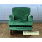 Esk Chair Customers Own Material Self Piped Vintage Nails Dark Legs