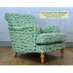 Esk Chair Rapture and Wright Moorish Maze Self Piped Light Legs