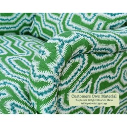 Esk Chair Rapture and Wright Moorish Maze Self Piped Light Legs