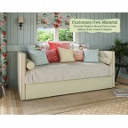 Harris Daybed Customers Own Material Contrast Piped House Cotton Lava Medium Ends Drawer Bolsters