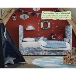 Harris Flexibed Port Isaac Sailor Nautical Contrast Piped House Cotton Vanilla High Ends Drawer Bolsters