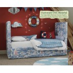 Harris Flexibed Port Isaac Sailor Nautical Contrast Piped House Cotton Vanilla High Ends Valance Bolsters