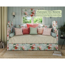 Puffin Daybed Linwood Albertine Grey Skies Contrast Piped House Cotton Vanilla High Ends Drawer Bolsters