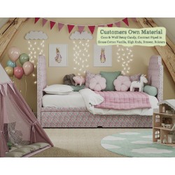 Puffin Flexibed Coco and Woolf Betsy Candy Contrast Piped House Cotton Vanilla High Ends Drawer Bolsters