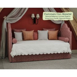 Samson Daybed Fermoie Rabanna Contrast Piped House Cotton Vanilla Valance Bolsters