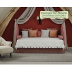 Samson Daybed Fermoie Rabanna Contrast Piped House Cotton Vanilla Valance Bolsters