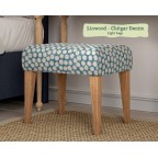 Burton Dressing Table Stool in Linwood Chitgar Denim