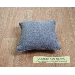 15ins Scatter Cushions Customers Own Material Self Piped