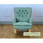 Nairn Chair Customers Own Material Self Piped Self Buttoned Light Legs