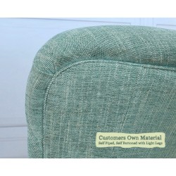 Nairn Chair Customers Own Material Self Piped Self Buttoned Light Legs