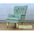 Nairn Chair Customers Own Material Self Piped Self Buttoned Light Legs