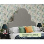 Double Headboard Eigg Customers Own Material Contrast Piped House Cotton Vanilla