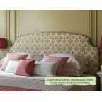 Double Headboard Puffin Charlotte Gaisford Sharanshar Green Contrast Piped House Cotton Strawberry