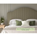 Super King Headboard Barra Sarah Hardaker Roussillon Olive 97cm Height Self Piped