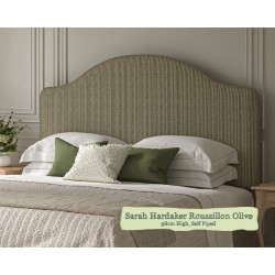 Emperor Headboard Barra Sarah Hardaker Roussillon Olive 99cm High Self Piped