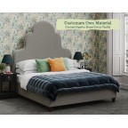 Emperor Bed Eigg Customers Own Material Contrast Piped House Cotton Vanilla