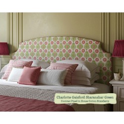 Kingsize Bed Puffin Charlotte Gaisford Sharanshar Green Contrast Piped House Cotton Strawberry