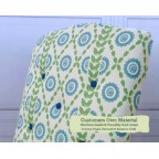 Lossie Chair Charlotte Gaisford Piccadilly Dark Green Contrast Piped Buttoned and Reveals COM