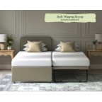 Single Taff Trundle Bed Soft Weave Stone