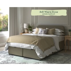 Small Double Ottoman Alderney Soft Weave Stone