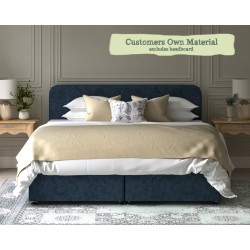 Super King Ottoman Alderney Customers Own Material 