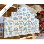 Super King Samson Headboard Charlotte Gaisford Dreaming Garden Blue DD