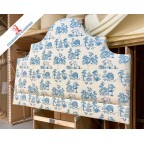 Super King Samson Headboard Charlotte Gaisford Dreaming Garden Blue DD
