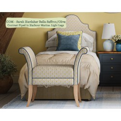 Shown in Julia Brendal Bella Saffron/Olive, Contrast Piped in Harbour Marine with Light Legs