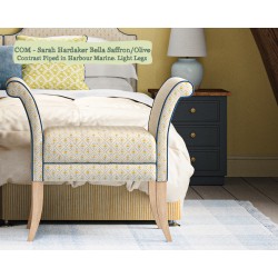 Shown in Julia Brendal Bella Saffron/Olive, Contrast Piped in Harbour Marine with Light Legs