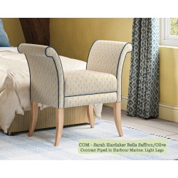 Shown in Julia Brendal Bella Saffron/Olive, Contrast Piped in Harbour Marine with Light Legs