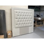 Floor Standing Kingsize Easdale Headboard Flat Velvet Dove EX