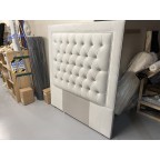 Floor Standing Kingsize Easdale Headboard Flat Velvet Dove EX