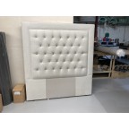 Floor Standing Kingsize Easdale Headboard Flat Velvet Dove EX