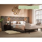 Double Bute Extension Headboard in House of Amitié Serpentine Summer Linen Union
