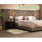Super King Bute Headboard in House of Amitié Serpentine Summer Linen Union