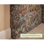 Double Bute Extension Headboard in House of Amitié Serpentine Summer Linen Union