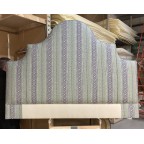 SOLD Super King Samson Headboard Julia Brendel Aztec Chevron Navy/Gunmetal/Emerald DD