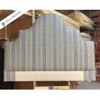 Super King Samson Headboard Julia Brendel Aztec Chevron Navy/Gunmetal/Emerald DD