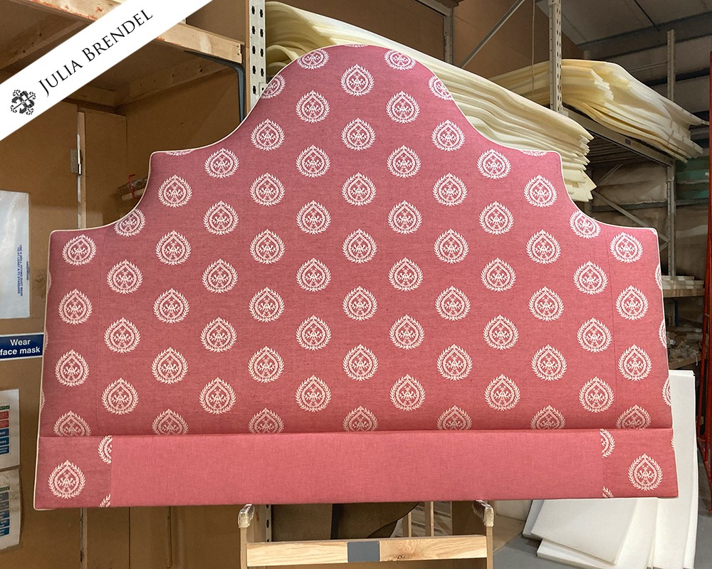 Super King Samson Headboard Julia Brendel Medallions Cerise DD
