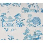 Super King Samson Headboard Charlotte Gaisford Dreaming Garden Blue DD