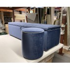 Ottoman and Drum Stool Bundle Linwood Omega Atlantis EX