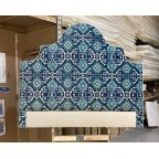 Kingsize Samson Headboard Linwood Kami Seagreen DD