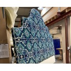 Kingsize Samson Headboard Linwood Kami Seagreen DD