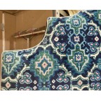 Kingsize Samson Headboard Linwood Kami Seagreen DD